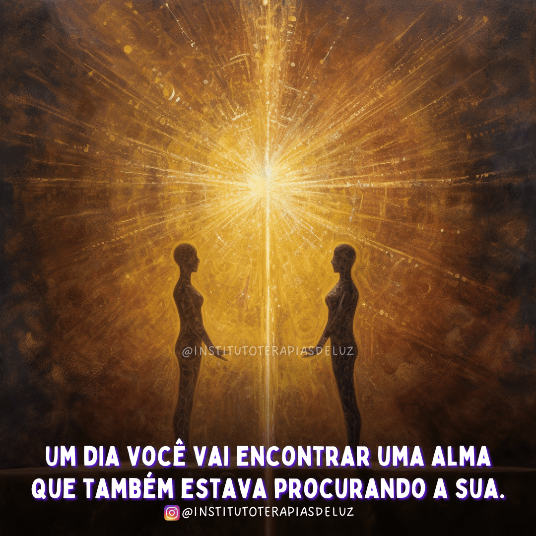 UM DIA VOCÊ VAI ENCONTRAR UMA ALMA QUE TAMBÉM ESTAVA PROCURANDO A SUA! 9 UM DIA VOCÊ VAI ENCONTRAR UMA ALMA QUE TAMBÉM ESTAVA PROCURANDO A SUA!