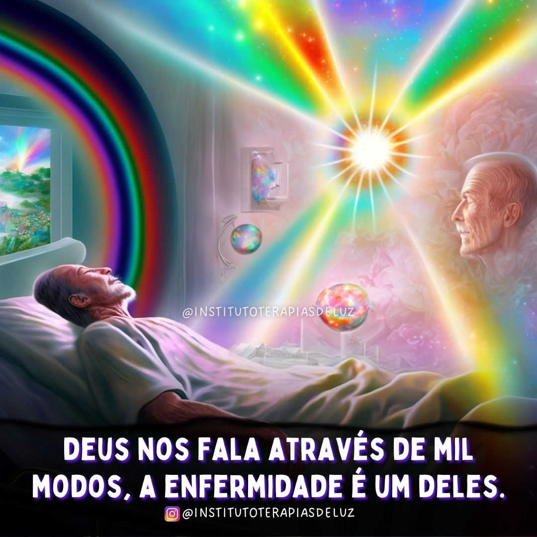 DEUS NOS FALA ATRAVÉS DE MIL MODOS. A ENFERMIDADE É UM DELES. 4 DEUS NOS FALA ATRAVÉS DE MIL MODOS. A ENFERMIDADE É UM DELES.