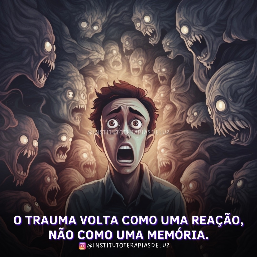O TRAUMA VOLTA COMO UMA REAÇÃO, NÃO COMO UMA MEMÓRIA. 9 O TRAUMA VOLTA COMO UMA REAÇÃO, NÃO COMO UMA MEMÓRIA.