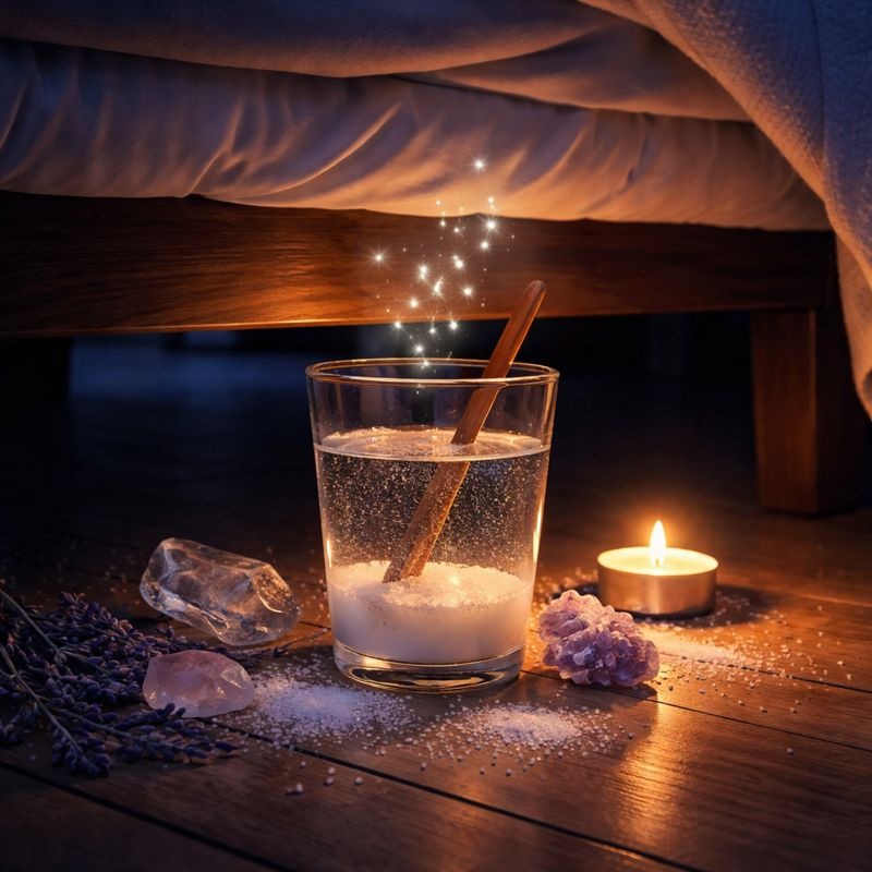 Copo de Água com Açúcar Debaixo da Cama: Adoce Energias, Durma em Paz e Absorva Negatividade 1 copo